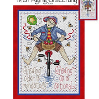 Men Aging Gracefully Cross Stitch Pattern