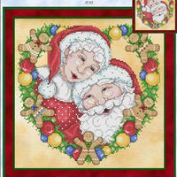 Mr & Mrs Claus Cross Stitch Pattern