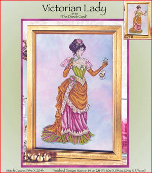 Victorian Lady - The Dance Card Cross Stitch Pattern