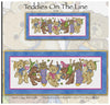 Teddies on the Line Cross Stitch Pattern