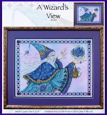 A Wizard's View Cross Stitch Pattern