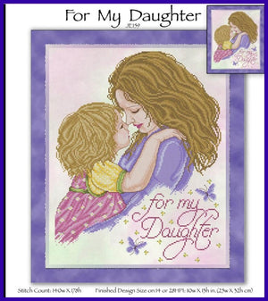 For My Daughter Cross Stitch Pattern