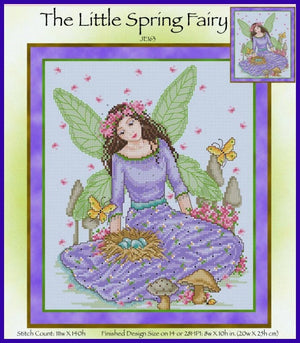 Little Spring Fairy Cross Stitch Pattern