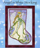 Angel in White Christmas Stocking Cross Stitch Pattern
