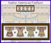 Native American Fashion Cross Stitch Pattern