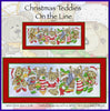 Christmas Teddies on the Line Cross Stitch Pattern