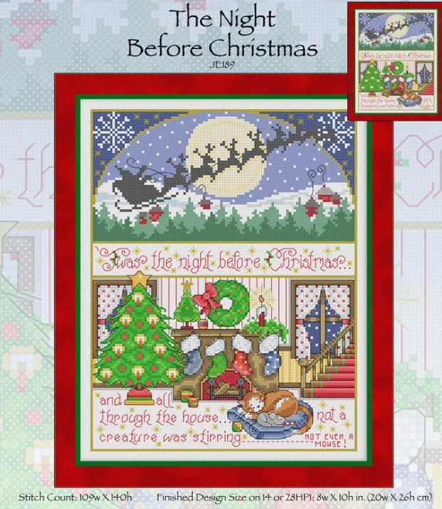 The Night Before Christmas Cross Stitch Pattern