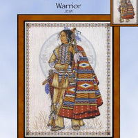 Native American Warrior Cross Stitch Pattern