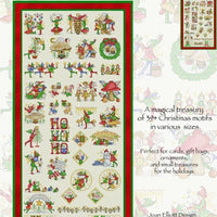 A Christmas Fairy Library Cross Stitch Pattern