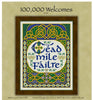 100,000 Welcomes Cross Stitch Pattern
