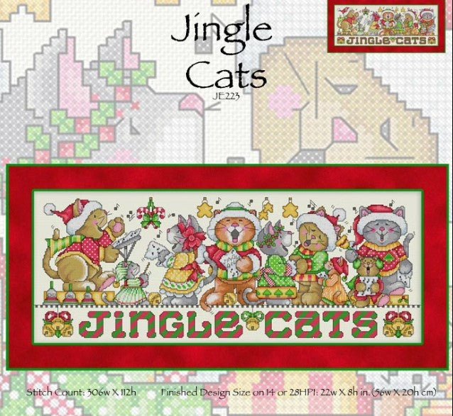 Jingle Cats Cross Stitch Pattern