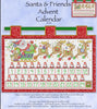 Santa and Friends, Advent Calendar Cross Stitch Pattern