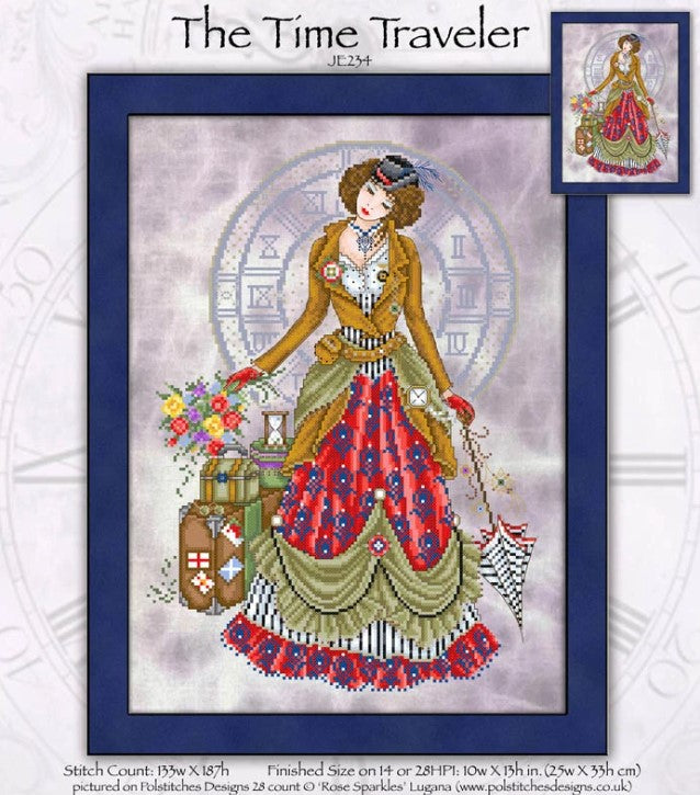 Time Traveler Cross Stitch Pattern