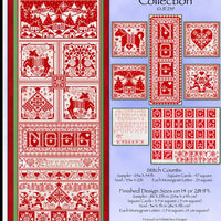 Christmas Redwork Collection Cross Stitch Pattern