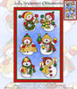 Jolly Snowman Ornaments Cross Stitch Pattern