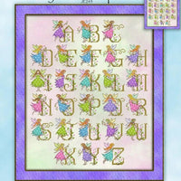 Fairy Garden Alphabet Cross Stitch Pattern