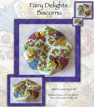 Fairy Delights Biscornu Cross Stitch Pattern