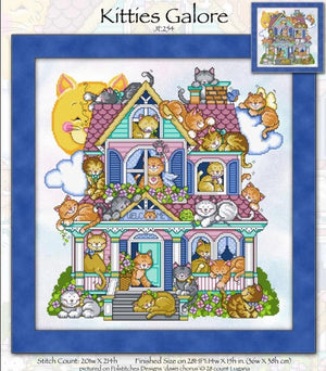 Kitties Galore Cross Stitch Pattern