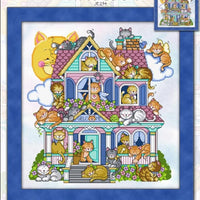 Kitties Galore Cross Stitch Pattern