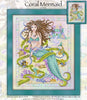 Coral Mermaid Cross Stitch Pattern