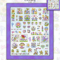 Springtime Delight Library Cross Stitch Pattern