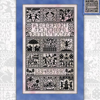 A Victorian Lady's Garden Cross Stitch Pattern