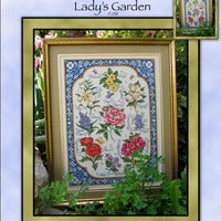 A Victorian Lady's Garden Cross Stitch Pattern