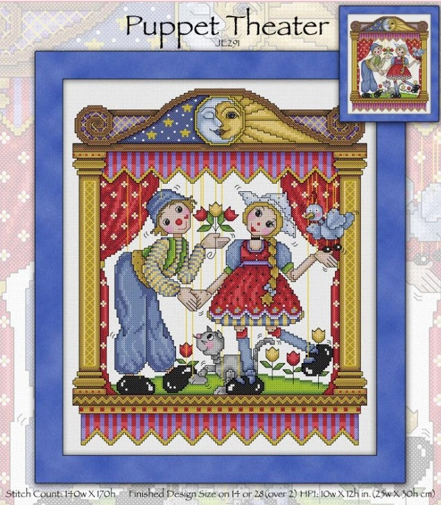 Puppet Theater Cross Stitch Pattern