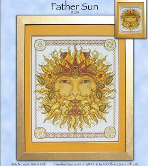 Father Sun Cross Stitch Pattern