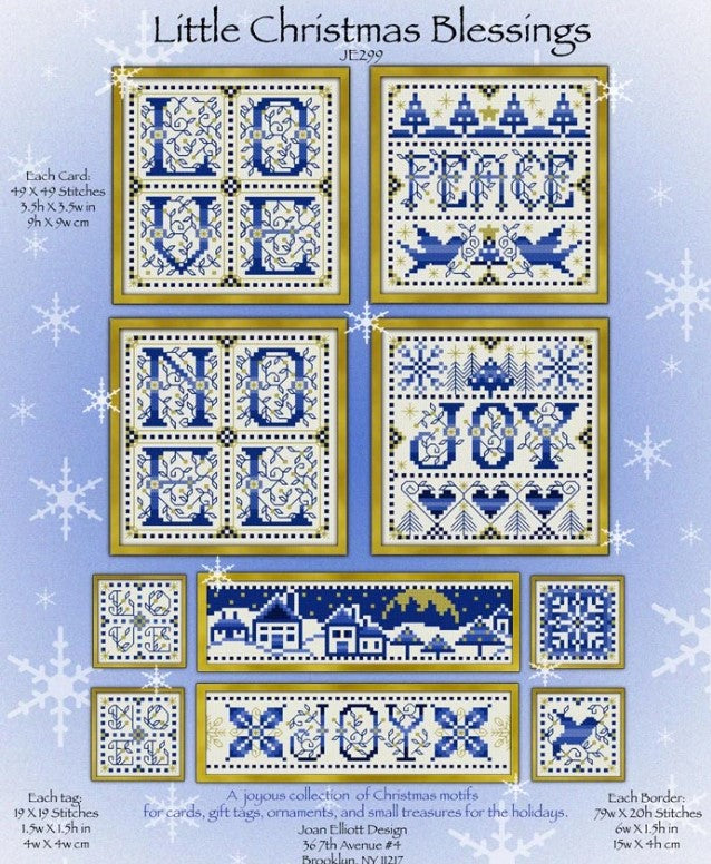 Little Christmas Blessings Cross Stitch Pattern