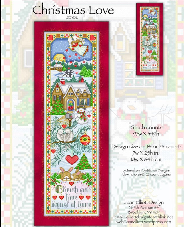 Christmas Love Cross Stitch Pattern