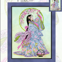 Springtime Geisha Cross Stitch Pattern