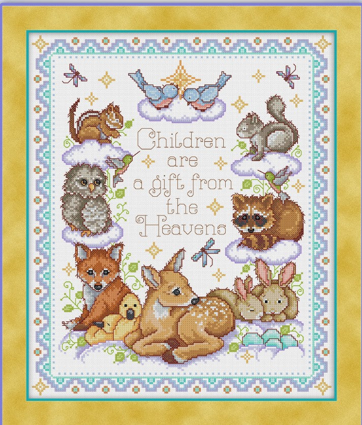 Heaven's Gift Cross Stitch Pattern