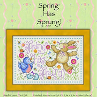 Spring has Sprung Cross Stitch Pattern