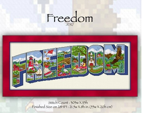 Freedom Cross Stitch Pattern