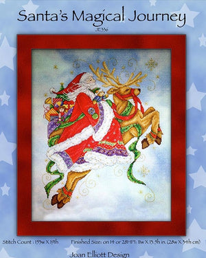 Santa's Magical Journey Cross Stitch Pattern