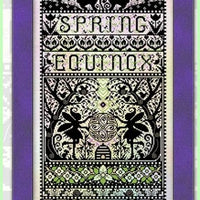 Spring Equinox Cross Stitch Pattern