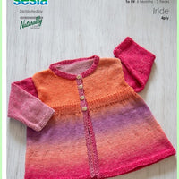 Iride 4ply Baby Jacket Knitting Pattern