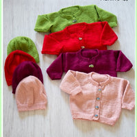 Baby Cardigan and Hat Knitting Pattern