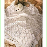 Baby Shawl 4ply Knitting Pattern