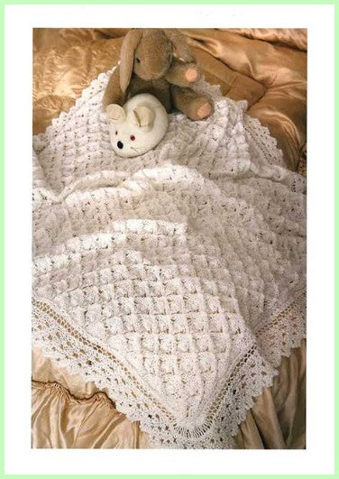 Baby Shawl 4ply Knitting Pattern