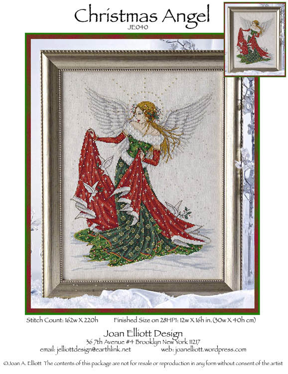 Christmas Angel Cross Stitch Pattern