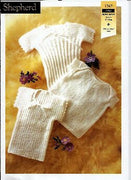 Plain or Ribbed Baby Vests Knitting Patterns