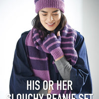 His or Her Slouchy Beanie Set