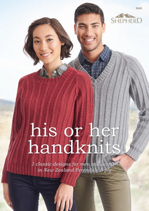 His and Her Handknits Knitting Pattern Leaflet
