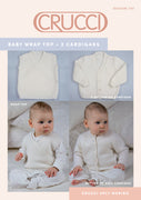 Baby Wrap Top - 2 cardigans, Knitting Pattern 4ply