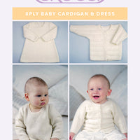 Baby Cardigan & Dress Knitting Pattern