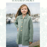 Childs 8ply Textured Jacket Knitting Pattern