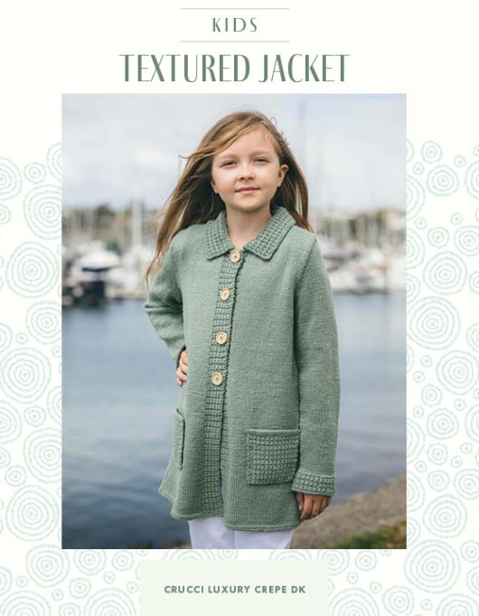 Childs 8ply Textured Jacket Knitting Pattern | Jannz Craft Shop