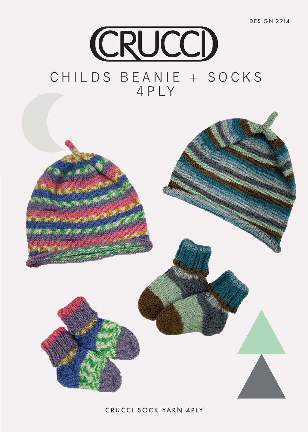 Childs Beanie & Socks in 4ply Knitting Pattern